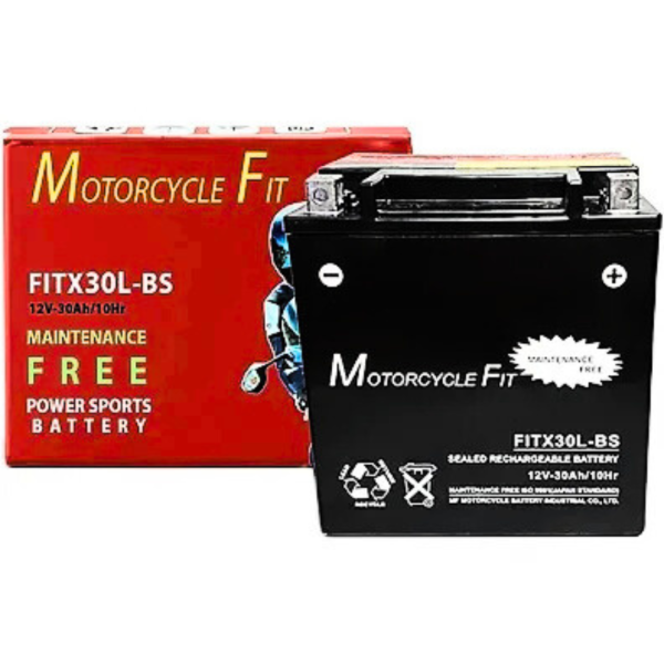 MOTORCYCLE FIT YTX30L 12 VOLT 30 AH GARANSI 1 BULAN