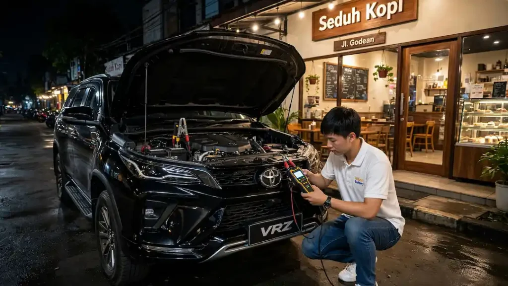 Ukuran Aki Fortuner Nogotirto Gamping